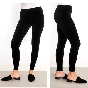 Sympli Stretch Velvet Leggings Women’s Size 1X Pull On Elegant Slimming Holiday